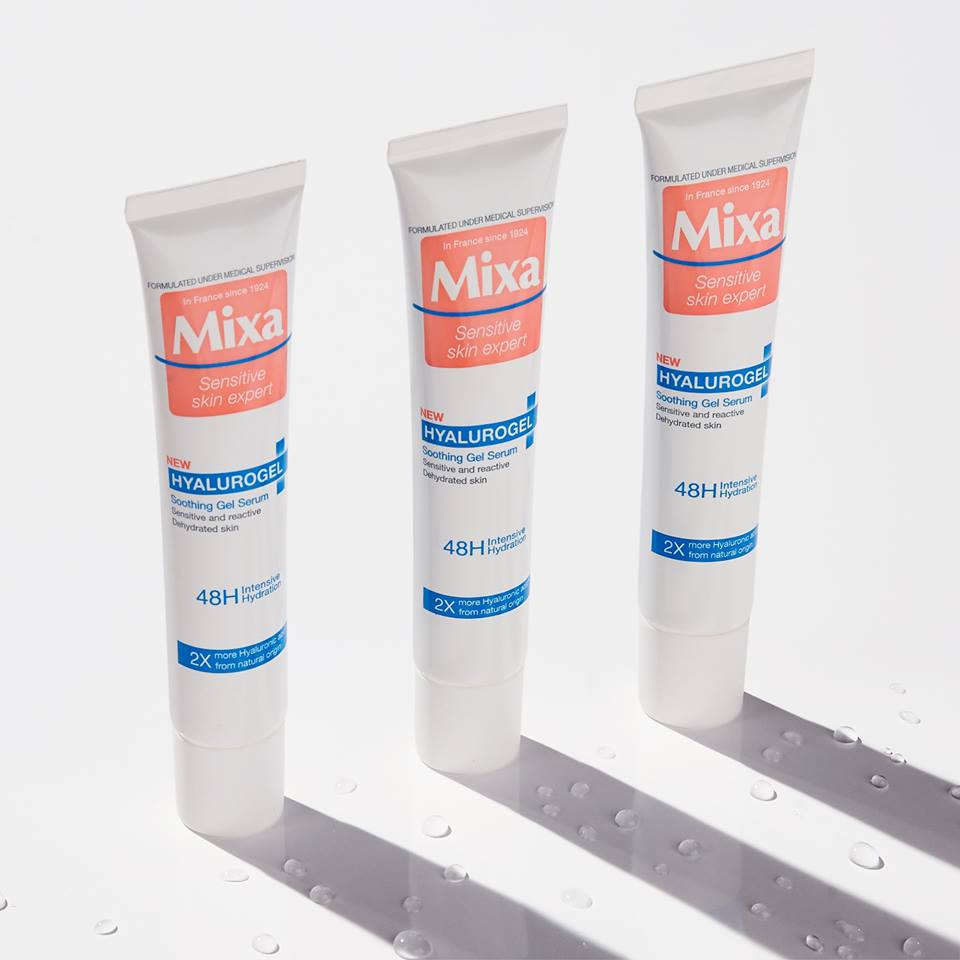 mixa hyalurogel Гель-сыворотка Hyalurogel для гиперчувствительной кожи soothing gel serum ultra sensitive 48 h intensive hydration